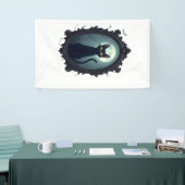 Spiegel mit verhexter Katze Banner (Messeveranstaltung)