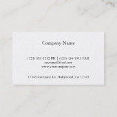 Spiegel-Reihenfolge Visitenkarte (Rückseite)