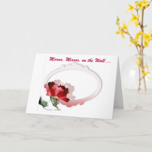 Spiegel, Spiegel auf der Wand Karte (Gelbe Blume)