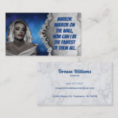 Spiegel-Spiegel-Salon-Visitenkarten Visitenkarte (Vorne/Hinten)