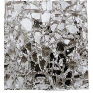 Spiegel und Glas Duschvorhang