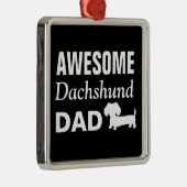 Spiegelarm mit phantastischer Dackel Vater Rückans Silbernes Ornament (Rechts)