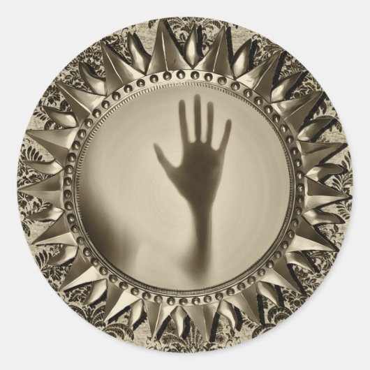 Spiegelaufkleber Runder Aufkleber (Vorderseite)