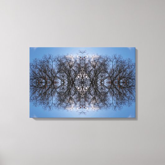 Spiegelbild-Baumstruktur Leinwanddruck (Vorderseite)