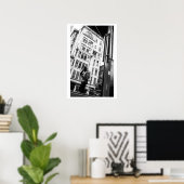Spiegelbild der Glasgow-Straße Poster (Heimbüro)