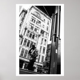 Spiegelbild der Glasgow-Straße Poster