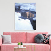 Spiegelbild des Berges in Fluss 2 Leinwanddruck (Insitu (Wohnzimmer))