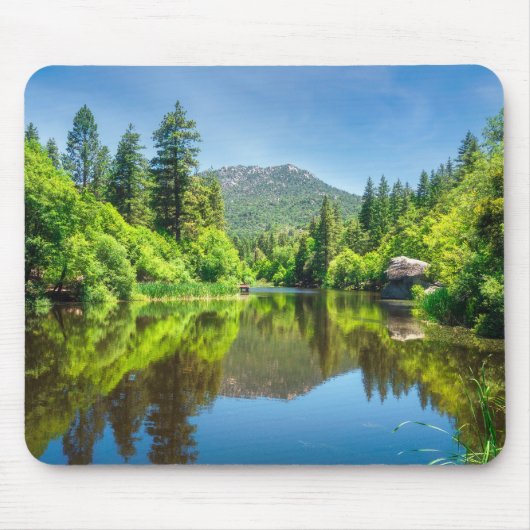 Spiegelbild des Waldes: Lake Fulmor Mousepad (Vorne)