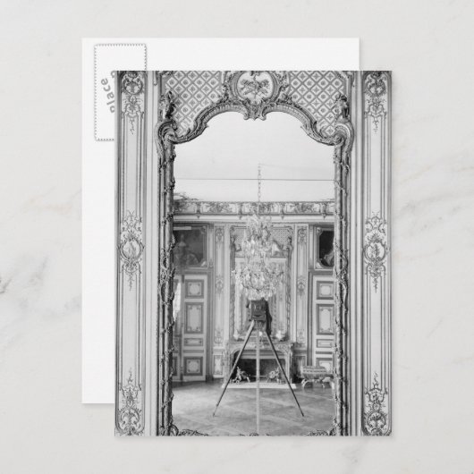 Spiegelbild im Schloss Versailles Postkarte (Vorne/Hinten)
