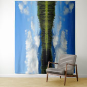 Spiegelbild-Landschaftsbild Wandtapeten Wandteppich (Beispiel)