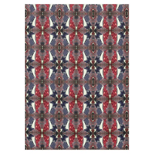 Spiegelbild mit wiederholter Form, über weiß Tischdecke (Vorderseite)