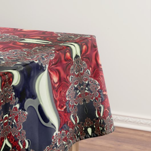 Spiegelbild mit wiederholter Form, über weiß Tischdecke (Beispiel)