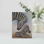 Spiegelbild (Zebra) Zubehör Postkarte (Stehend Vorderseite)