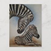Spiegelbild (Zebra) Zubehör Postkarte (Vorderseite)