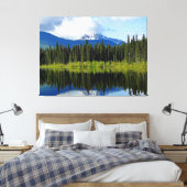 Spiegelbild-Zeitleiste Canvas Print Leinwanddruck (Insitu (Schlafzimmer))