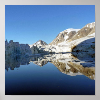 Spiegelbilder in Svalbard Poster