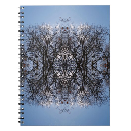 Spiegelbilderbäume Notizblock (Vorderseite)