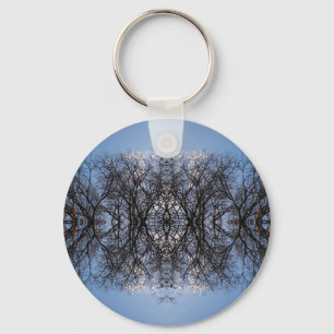 Spiegelbilderbäume Schlüsselanhänger