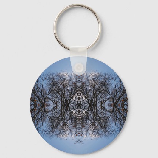 Spiegelbilderbäume Schlüsselanhänger (Vorderseite)