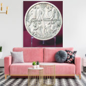 Spiegelcase mit höflichen Szenen, c.1320-30 Leinwanddruck (Insitu (Wohnzimmer))