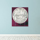 Spiegelcase mit höflichen Szenen, c.1320-30 Leinwanddruck (Insitu (Holzboden))