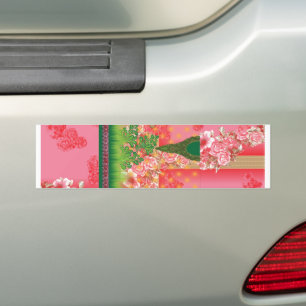 Spiegeldesign und einige Pflanze Autoaufkleber