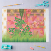 Spiegeldesign und einige Pflanze Seidenpapier (Basteln)