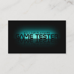 Spiegeleffekt moderner futuristischer visitenkarte