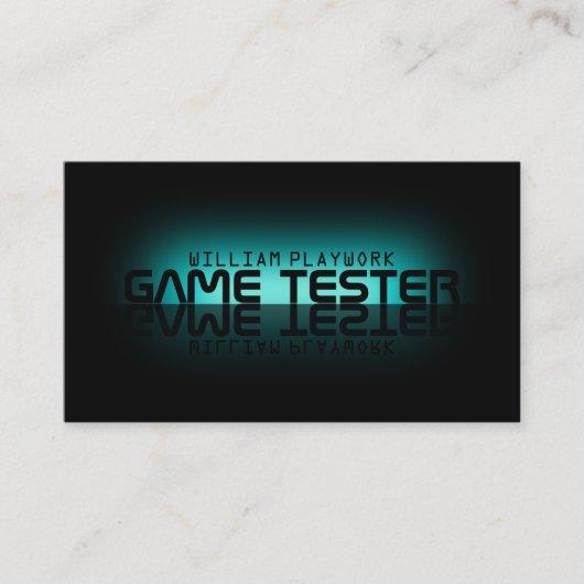 Spiegeleffekt moderner futuristischer visitenkarte (Vorderseite)