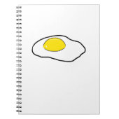 Spiegelei-Cartoon, der poschierte Ei-sonnige Seite Notizblock (Vorderseite)