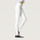 Spiegelei des Cartooncharakters mit großem Lächeln Leggings (Rechts)