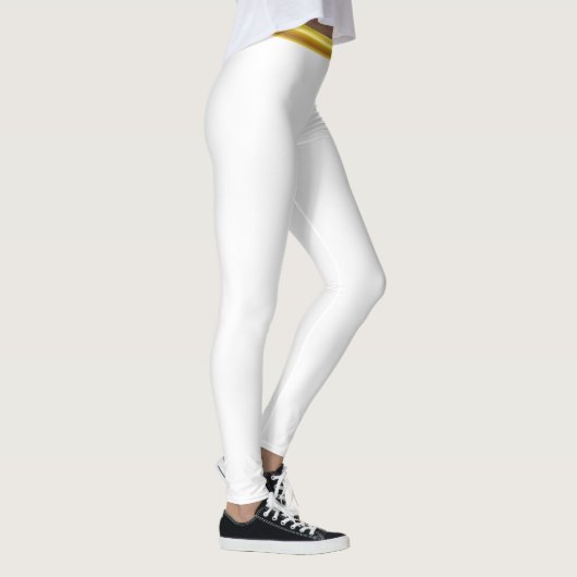 Spiegelei des Cartooncharakters mit großem Lächeln Leggings (Rechts)