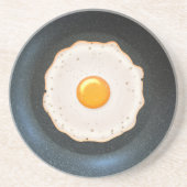 Spiegelei in der Wanne - Sandstein-Untersetzer Untersetzer (Vorne)