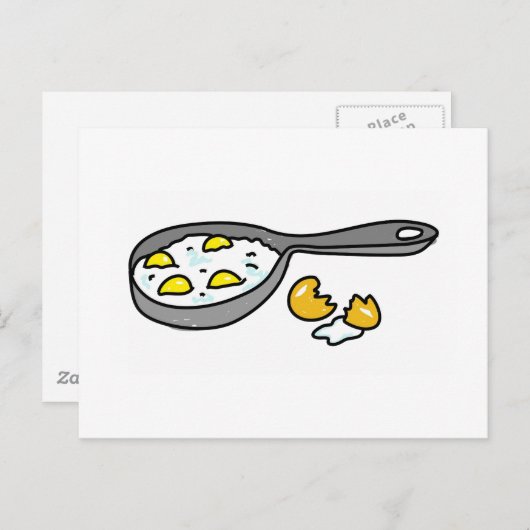 Spiegeleier Postkarte (Vorne/Hinten)