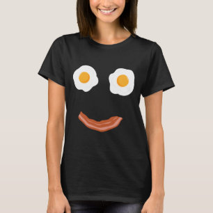 Spiegeleier Speck Glückliches Gesicht Frühstück Es T-Shirt