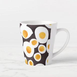 Spiegeleier zum Frühstück Milchtasse