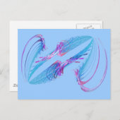 Spiegelfedern Postkarte (Vorne/Hinten)