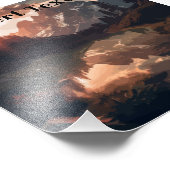 Spiegelgebirge Fotodruck (Ecke)