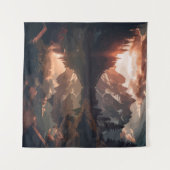 Spiegelgebirge Wandteppich (Vorderseite (Horizontal))