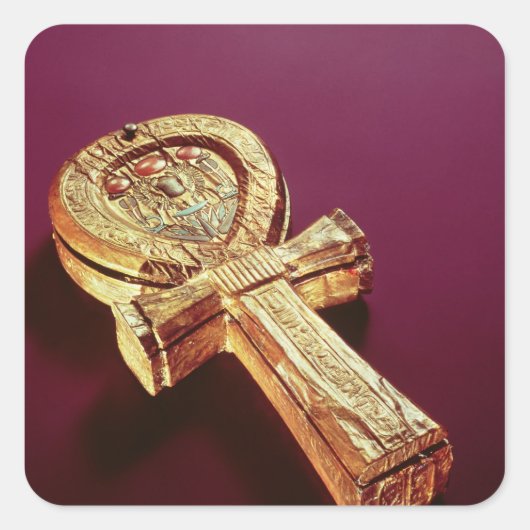 Spiegelgehäuse in Form eines Knöchels 2 Quadratischer Aufkleber (Vorderseite)