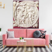 Spiegelgehäuse mit einem Schachspiel, c.1300 Leinwanddruck (Insitu (Wohnzimmer))