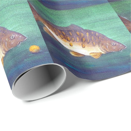 Spiegelkarpfen Geschenkpapier (Rolleneckpunkt)