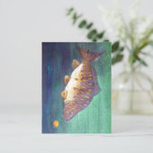 Spiegelkarpfen Postkarte (Stehend Vorderseite)