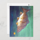 Spiegelkarpfen Postkarte (Vorne/Hinten)