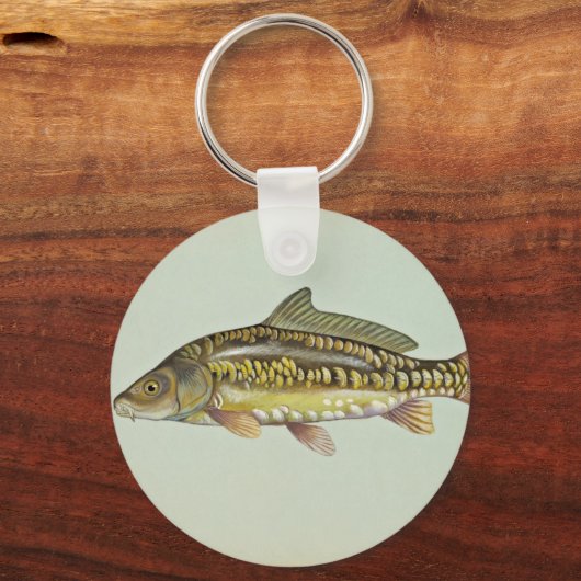 Spiegelkarpfen Schlüsselanhänger (Vorderseite)