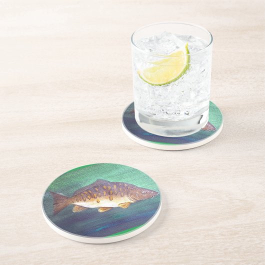 Spiegelkarpfen-Untersetzer Getränkeuntersetzer (Seite)