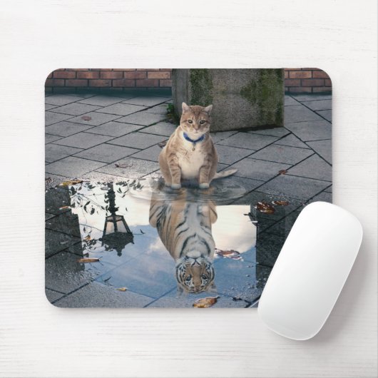 Spiegelkatze Mousepad (Mit Mouse)