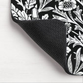 Spiegelkernen und Eiche Blätter Schwarz & Weiß Mousepad (Ecke)