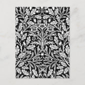 Spiegelkernen und Eiche Blätter Schwarz & Weiß Postkarte (Vorderseite)