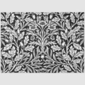 Spiegelkernen und Eiche Blätter Schwarz & Weiß Seidenpapier (Vorderseite)